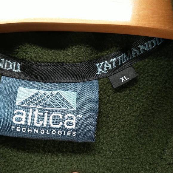 Altica Men's Kathmandu Zip Up Fleece Vest Green XL Mock Neck Zipped Pockets - Picture 9 of 13